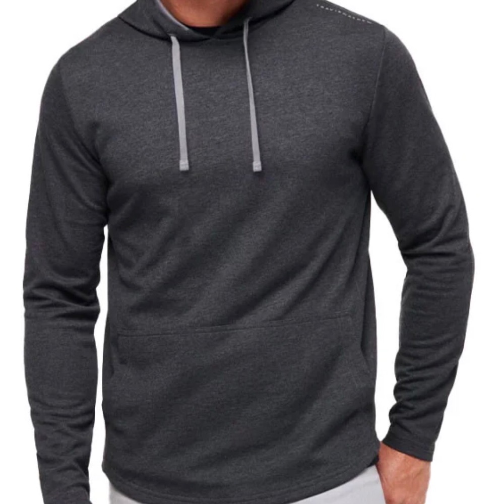 Travis Mathew NWT HEATHER BLACK Hoodie Upgrade heater Tech XL